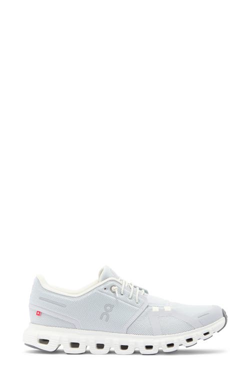 On Cloud 6 Sneaker In Glacier/white
