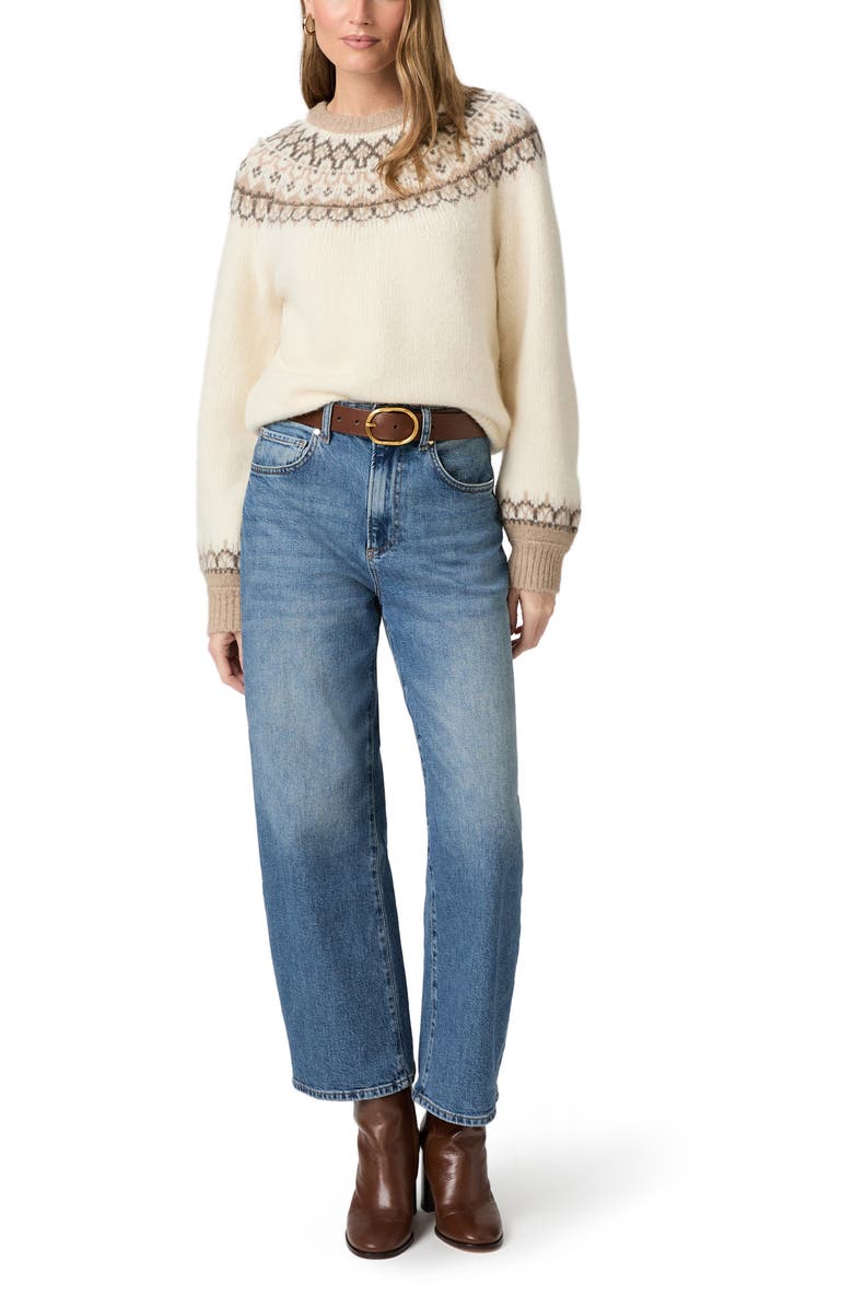 PAIGE Misha Fair Isle Sweater, Alternate, color, Ivory Multi