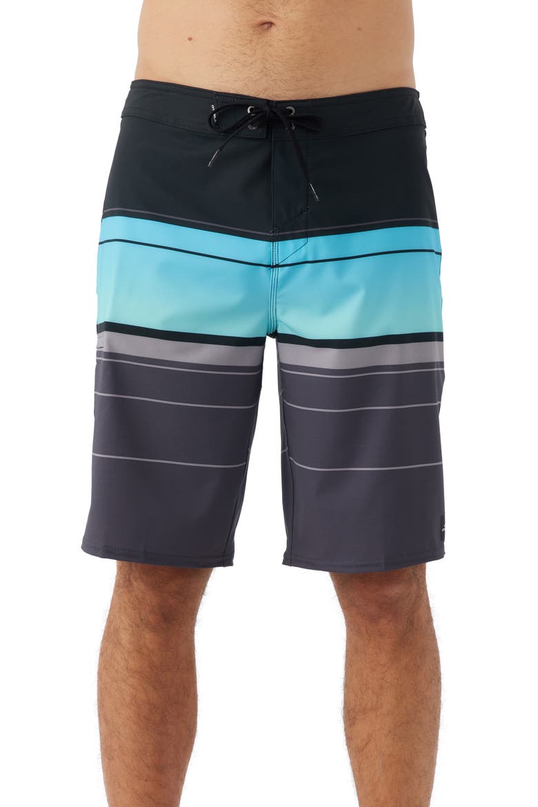 Hyperfreak Heat Stripe Board Shorts, Main, color, GRAPHITE