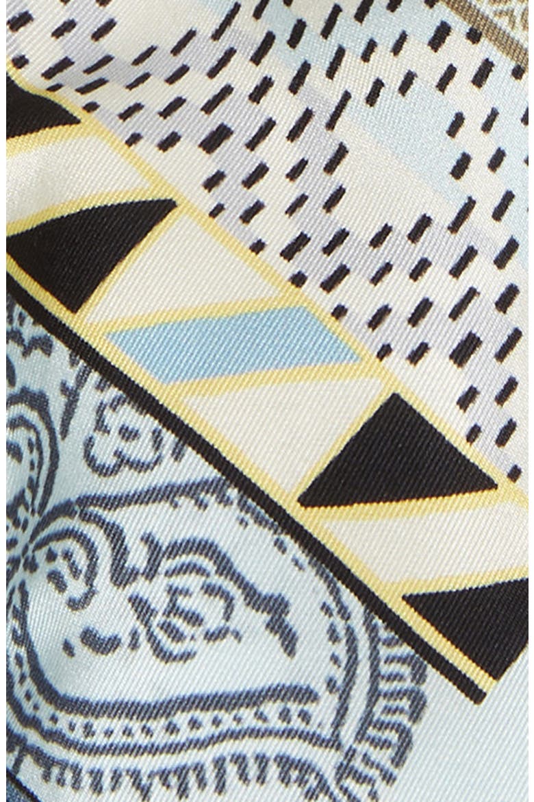 Paisleyna Silk Skinny Scarf, Alternate, color, BLUE