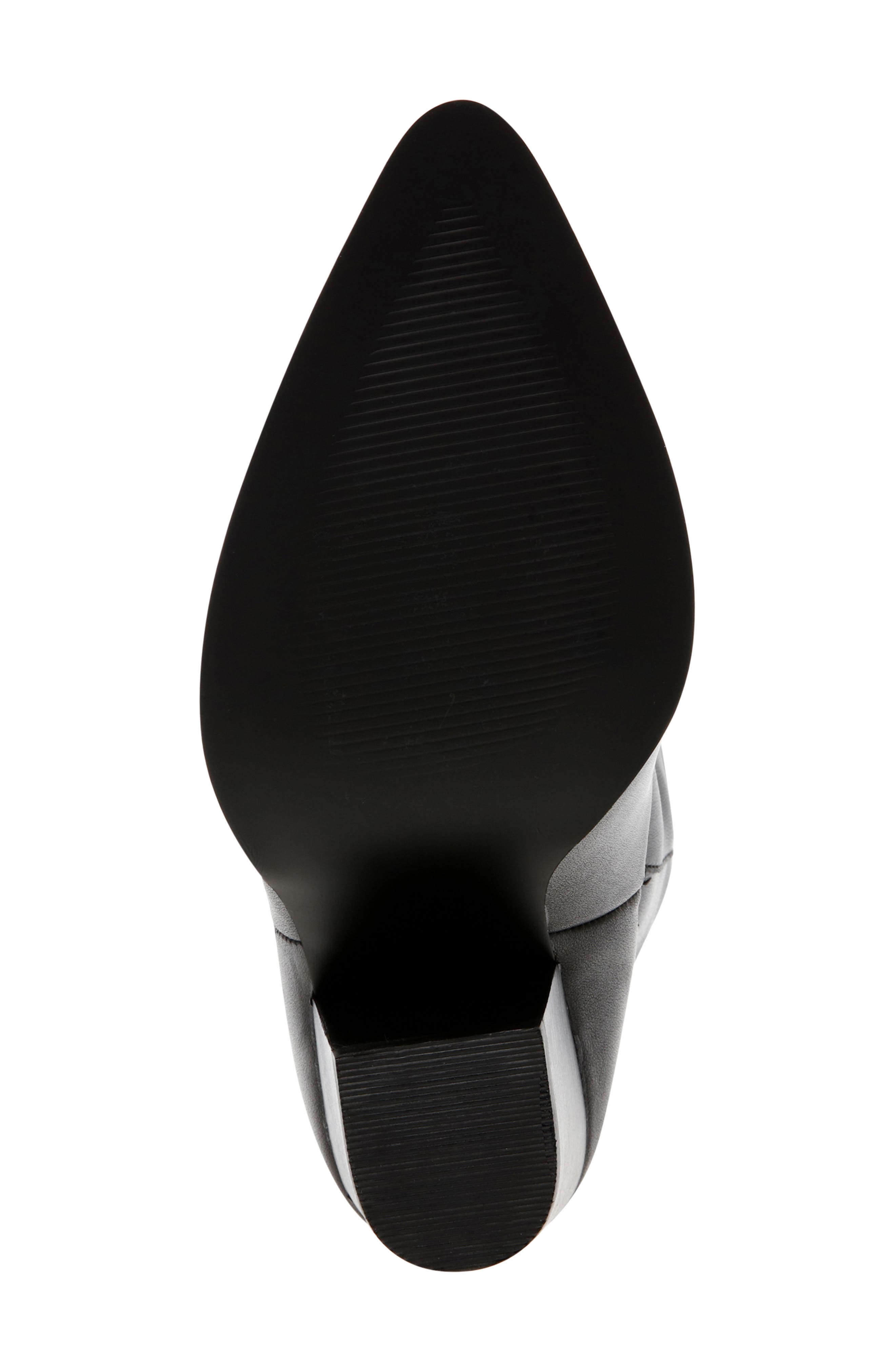 Steve Madden Lassy Ruched Pointed Toe Western Boot, Alternate, color, 