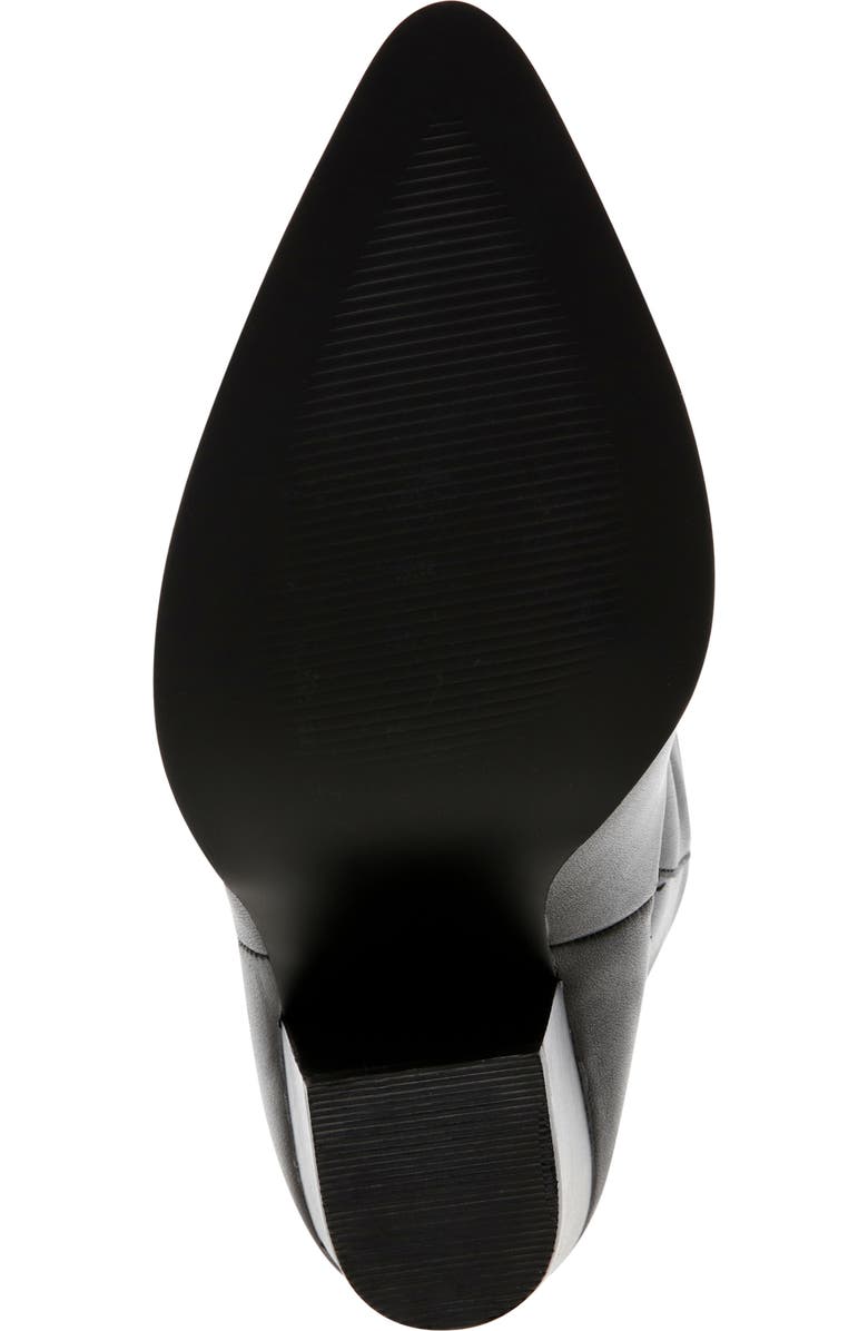 Steve Madden Lassy Ruched Pointed Toe Western Boot, Alternate, color,