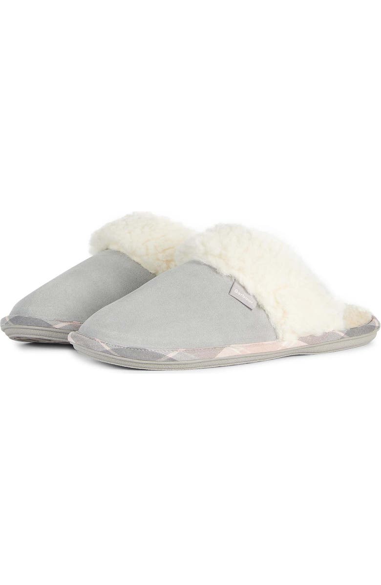 Barbour Lydia Faux Fur Slipper, Main, color,
