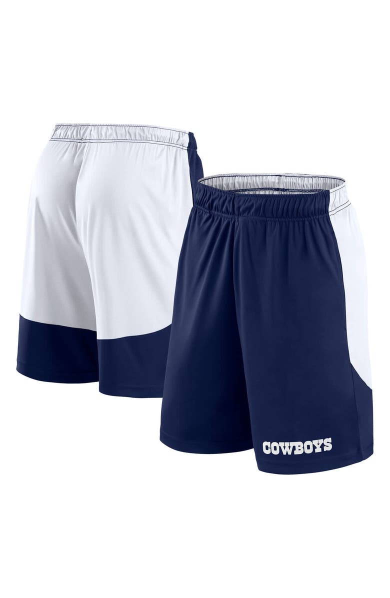 FANATICS Men's Fanatics Navy/White Dallas Cowboys Launch Shorts, Main, color,