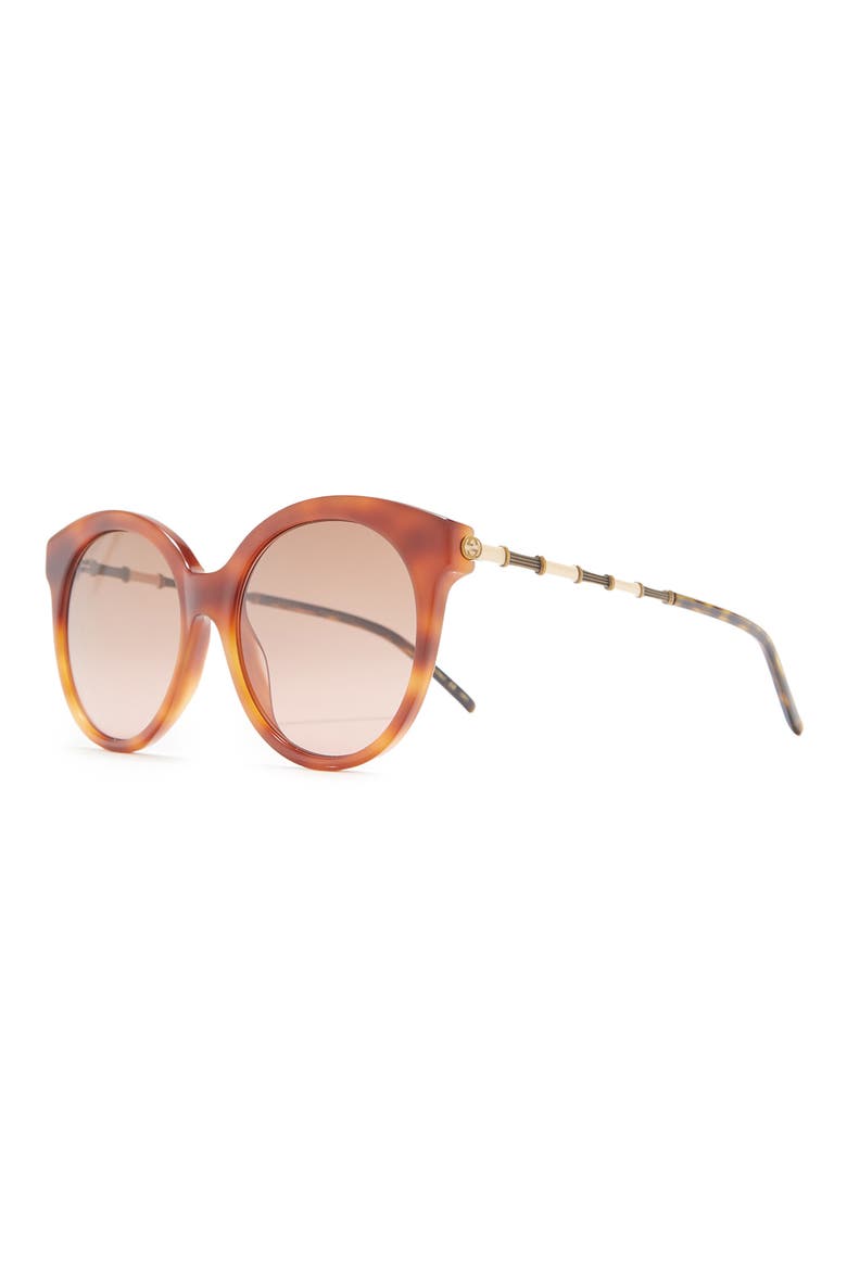 55mm Round Sunglasses, Alternate, color, HAVANA