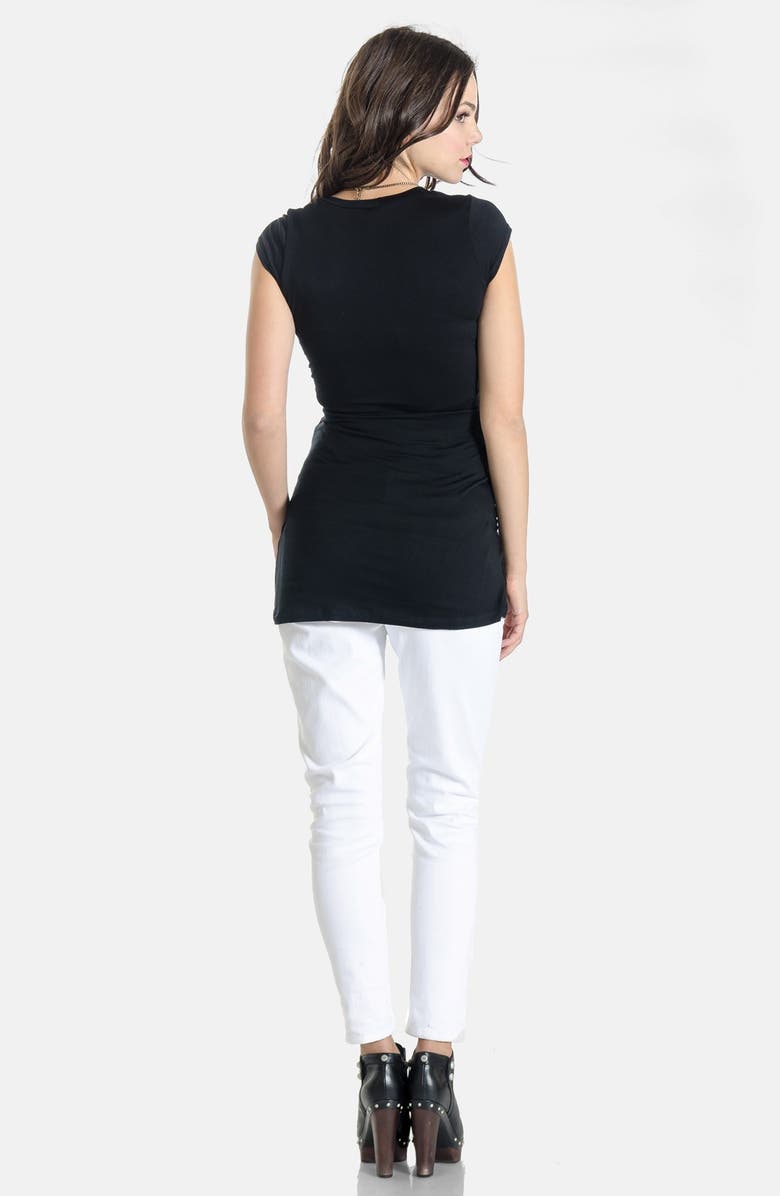 LILAC CLOTHING 'Frenchie - It's a Boy' Maternity Tee, Alternate, color, 