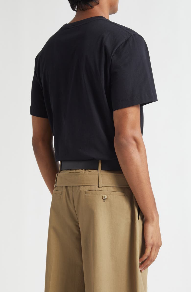 Simone Rocha Rose Bouquet Cotton Graphic T-Shirt, Alternate, color, Black