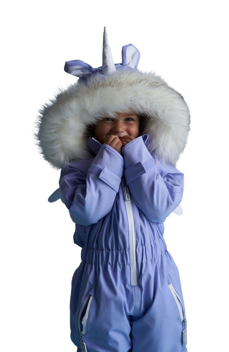 Roarsome Sparkle the Unicorn Ski Suit, Alternate, color, Lilac