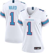 Nike Women's Nike Cameron Ward White Tennessee Titans Game Jersey
