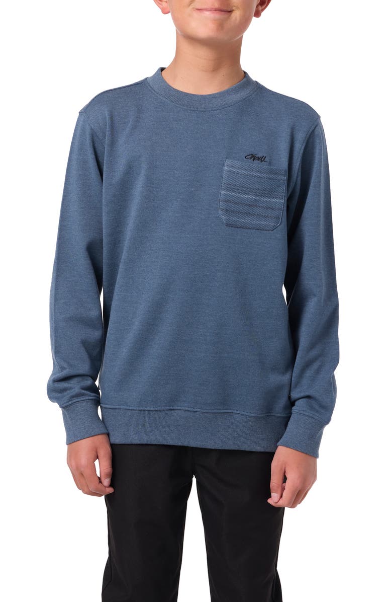 O'Neill Kids' Bavaro Pocket Sweatshirt, Main, color, Midnight Navy
