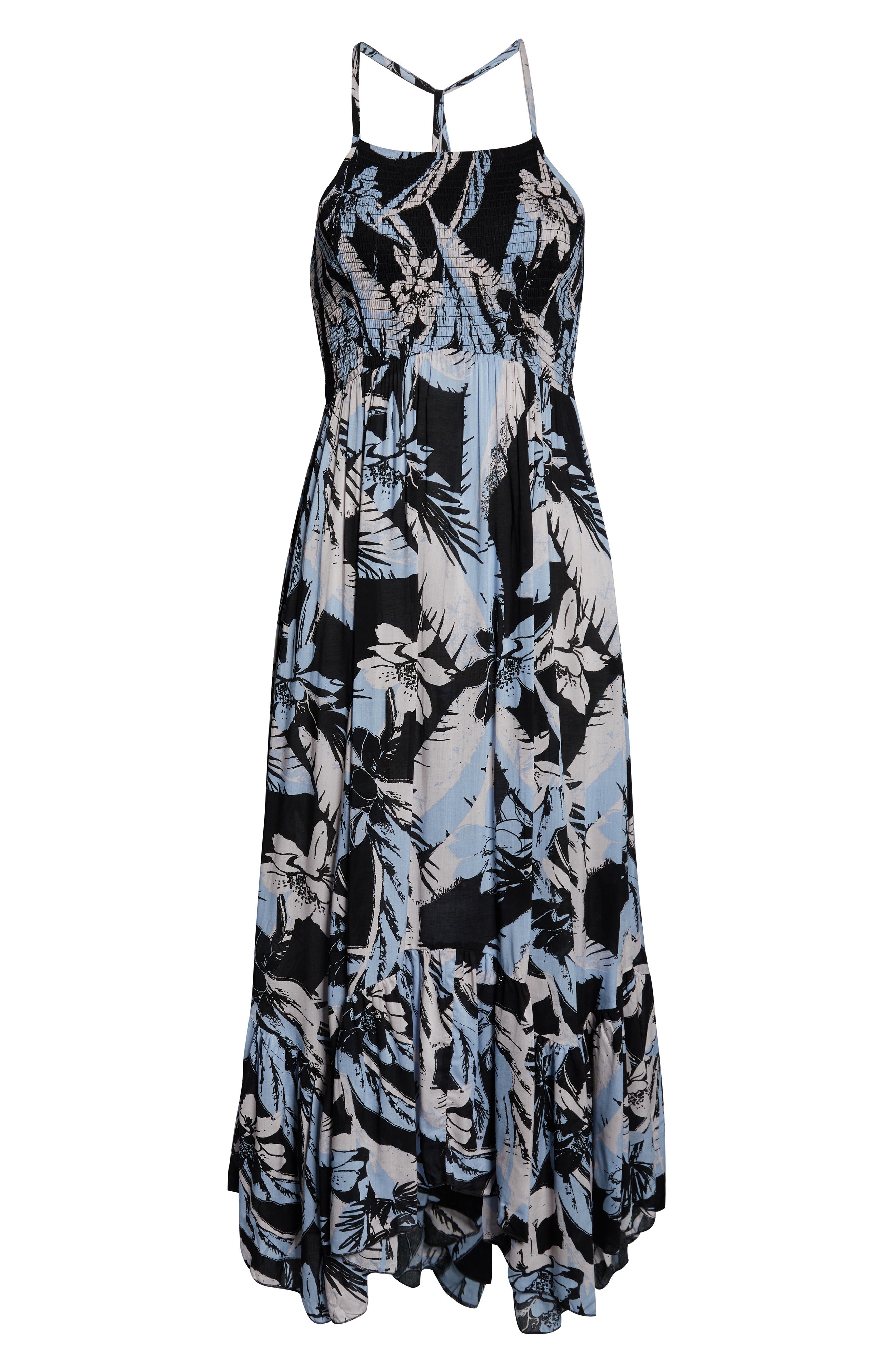 heat wave printed maxi dress Free People Heat Wave Printed Maxi Dress in Midnight Combo