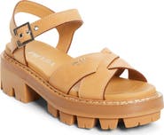 Prada Crisscross Platform Sandal