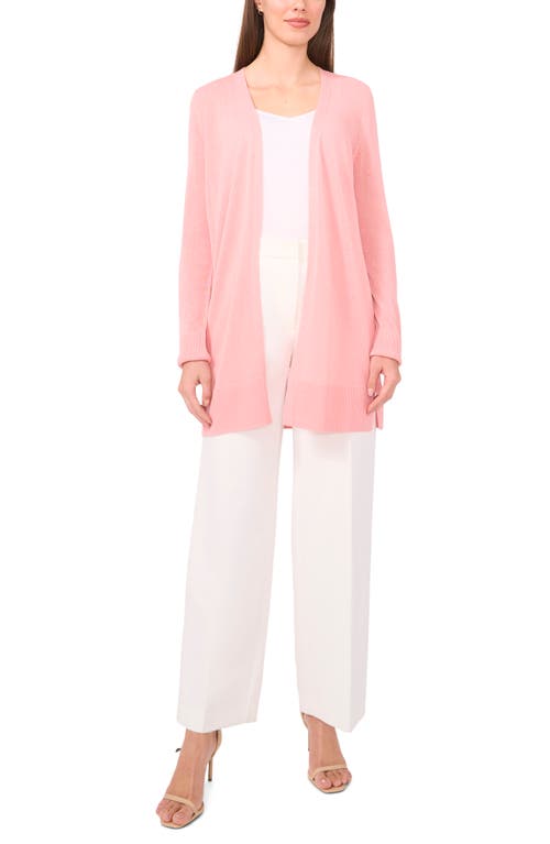 Halogen ® Side Slit Cardigan In Pink
