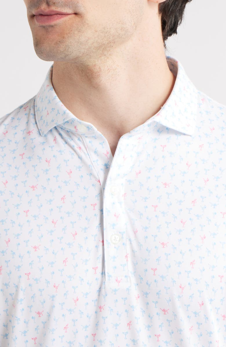 johnnie-O Pin Up Featherweight Performance Polo, Alternate, color, White