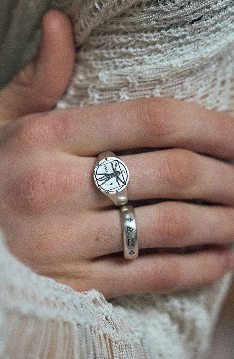 Serge DeNimes 4 Symbols Ring, Alternate, color, 