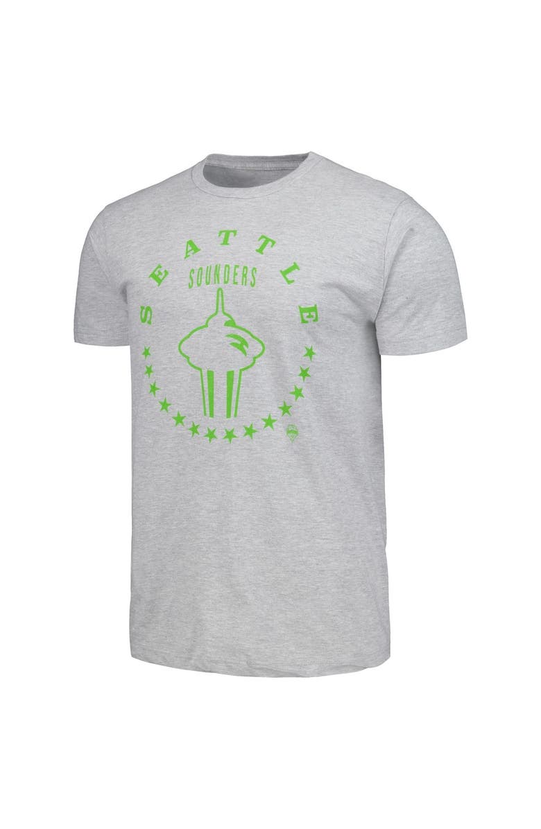 Stadium Essentials Men's Stadium Essentials Heather Gray Seattle Sounders FC Coin T-Shirt, Alternate, color, 