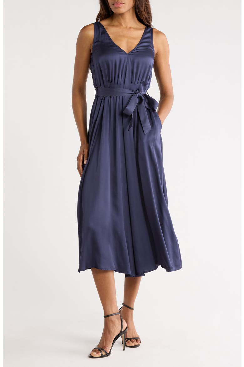 Achouak Woven Dress, Main, color, BLEU MARINE