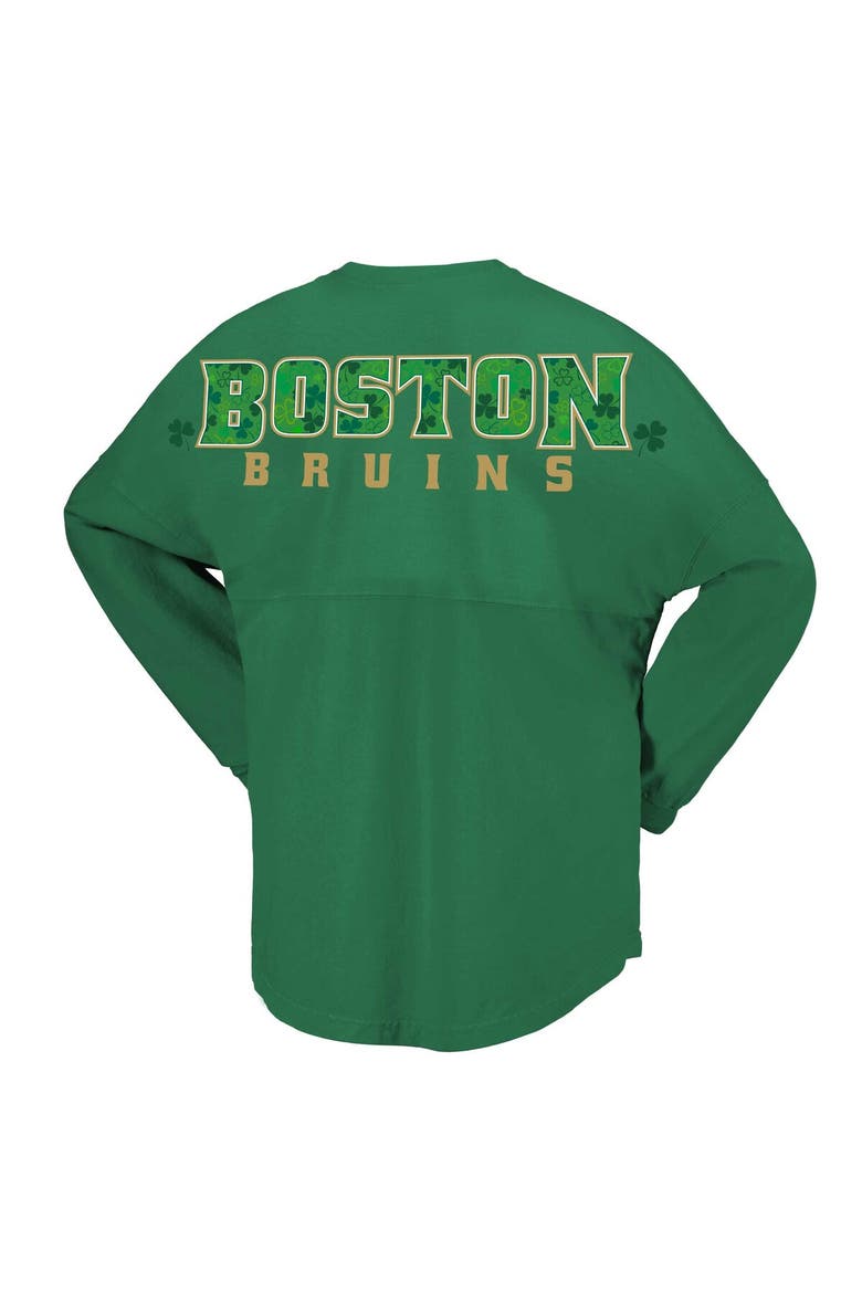 Women's Fanatics Branded Kelly Green Boston Bruins St. Patrick's Day Spirit Jersey T-Shirt, Alternate, color, Kelly Green