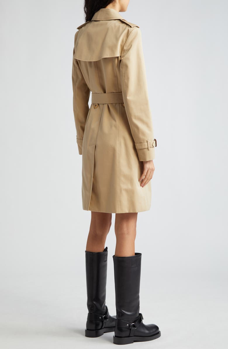Burberry Chelsea Long Heritage Trench Coat, Alternate, color, Honey