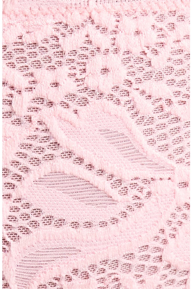 Floral Lace Thong, Alternate, color, PETAL PINK