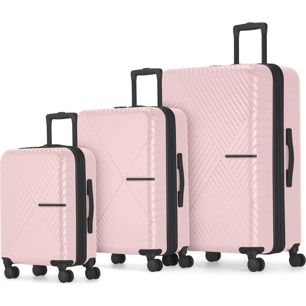 bugatti Berlin 3 Piece Hardside Luggage Set with Expansion in Pink  product