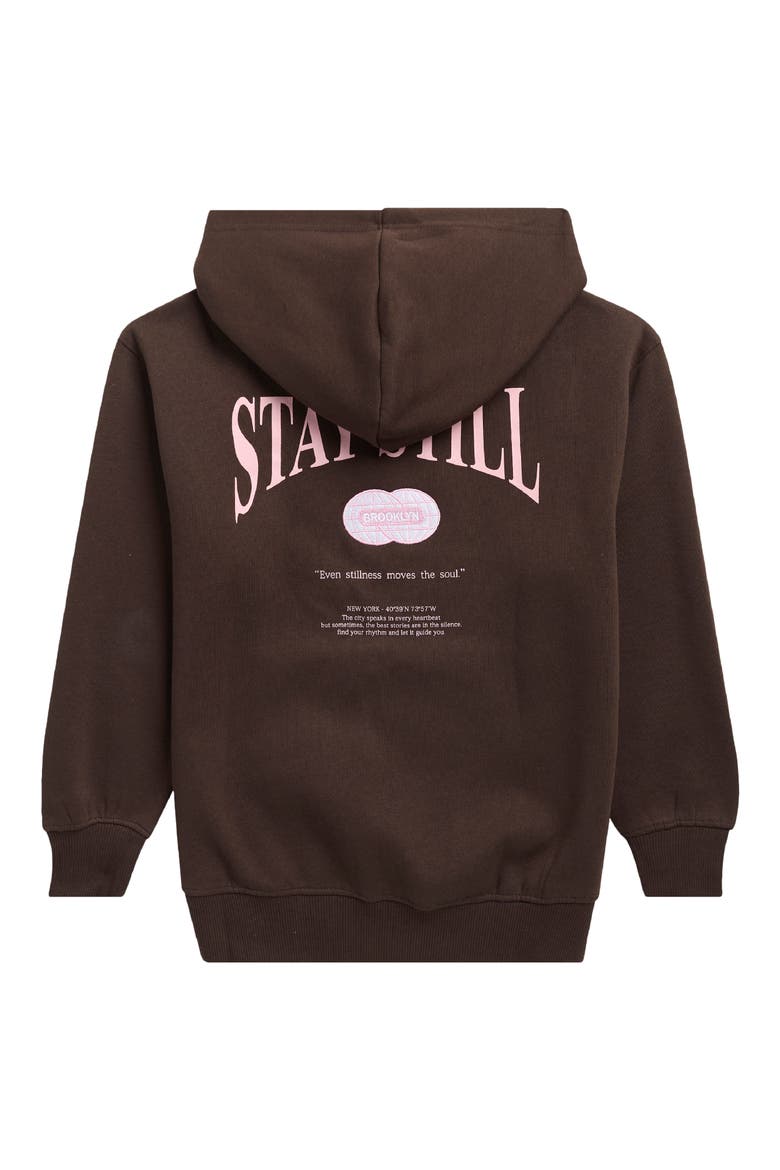 Kids' Stay Still Hoodie, Alternate, color, BROWN