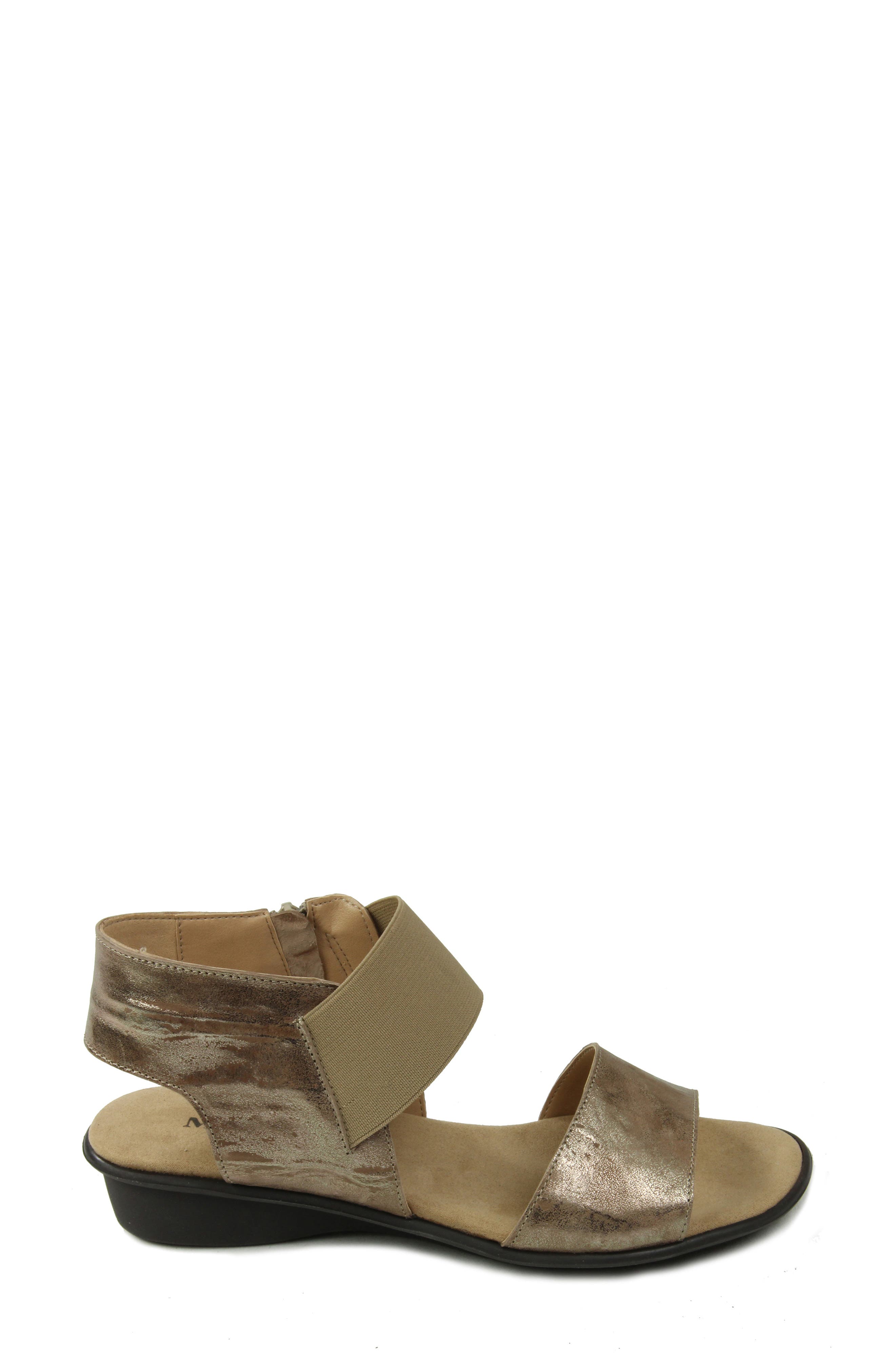 Eirlys Sandal, Alternate, color, TAUPE METALLIC PATENT LEATHER