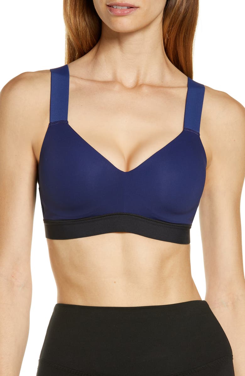 Natori Dynamic Contour Underwire Sports Bra, Main, color, Evening Sky/Black