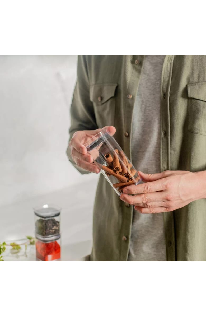 OU Clear Airtight Stackable Food Storage Container with Leak Proof Lid, Alternate, color, Clear