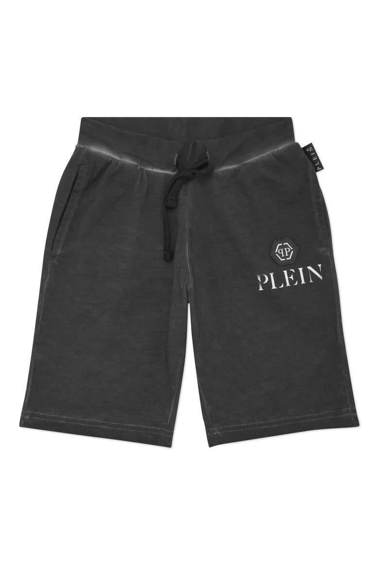 Jogging Shorts Basic Plein Old Dye Boy, Main, color, black