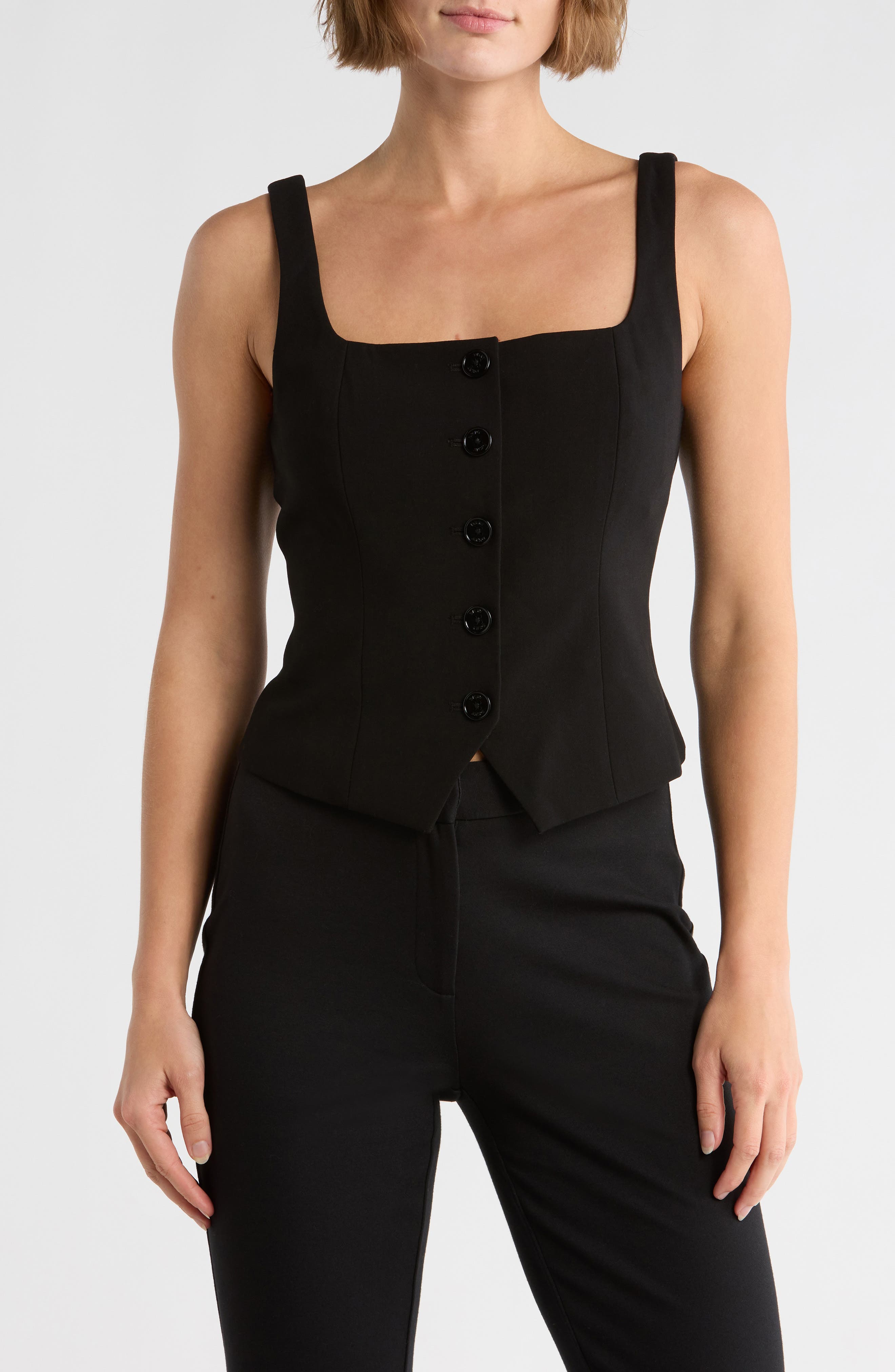 DKNY Button Front Vest