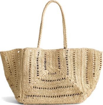 ドーナツ mtd0058 flk020224 Madewell The Eyelet Raffia Shopper Tote | Nordstrom