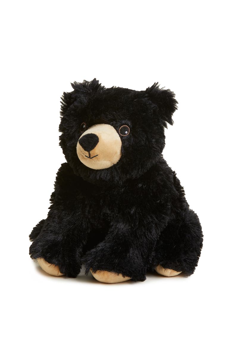 Warmies Black Bear Plush Toy, Main, color, Black