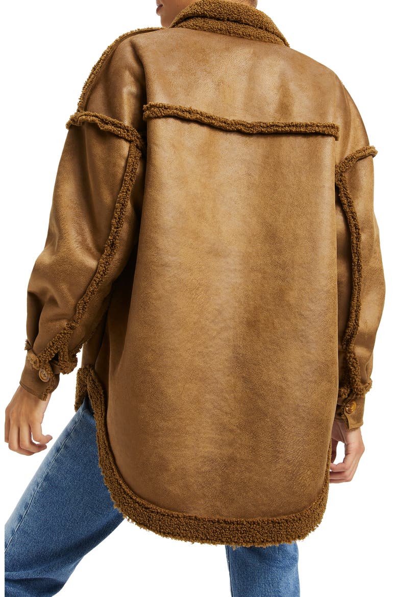 Faux Shearling Coat, Alternate, color, SE01