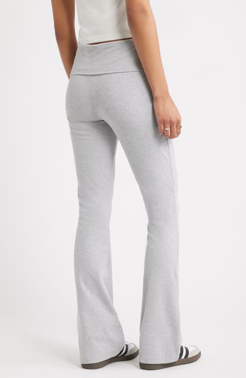 Bp. Foldover Flare Leggings In Gray