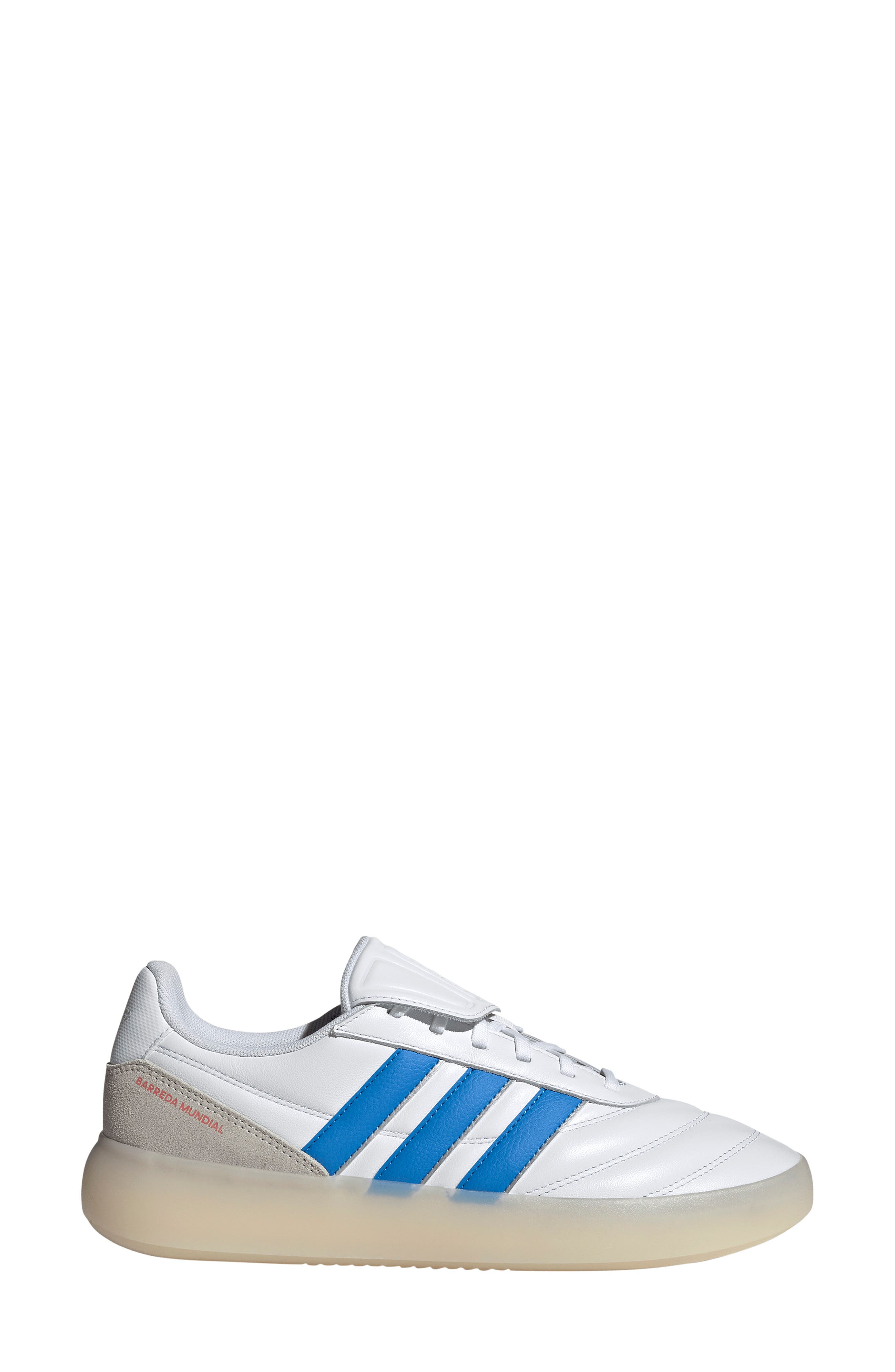 adidas Barreda Mundial Sneaker, Alternate, color, White/ Lucid Ray Blue/ White