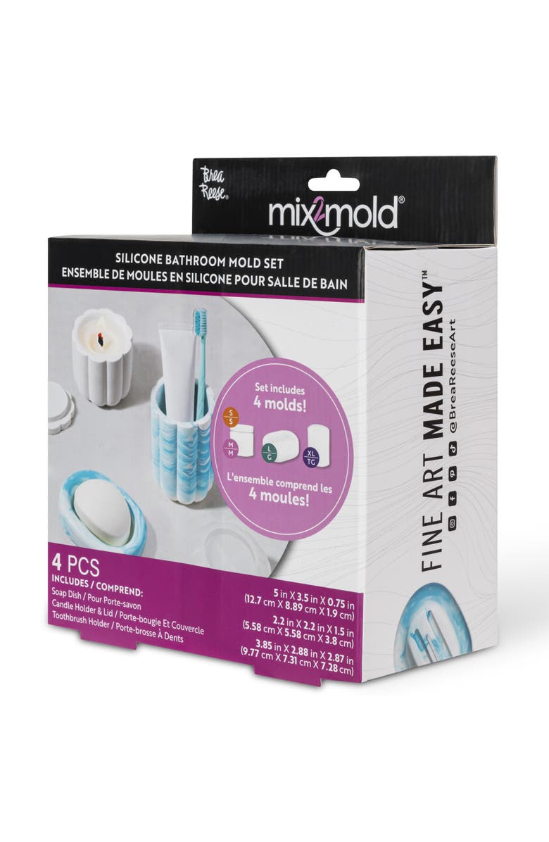 Brea Reese Mix2Mold Molds Value Set Bathroom 4Pc, Alternate, color, 