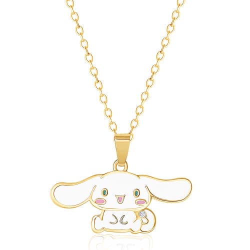 Hello Kitty Cinnamoroll Enamel 3d Pendant, 18'' Chain In Gold