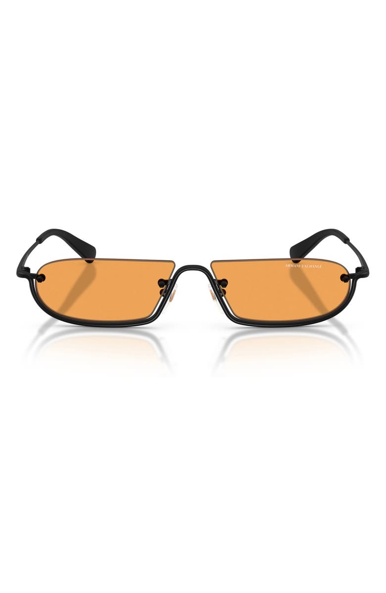 AX Armani Exchange 58mm Irregular Semi Rimless Sunglasses, Main, color, 