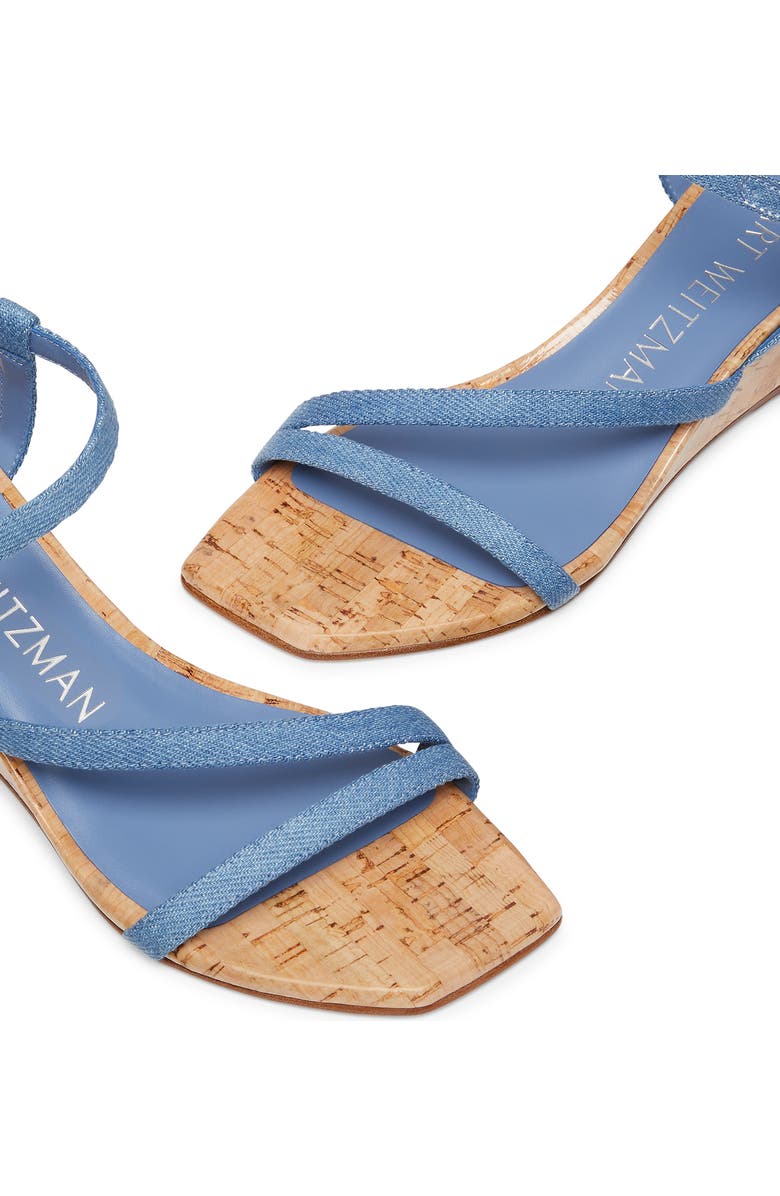 Stuart Weitzman Oasis 50 Wedge Sandal, Alternate, color, Washed