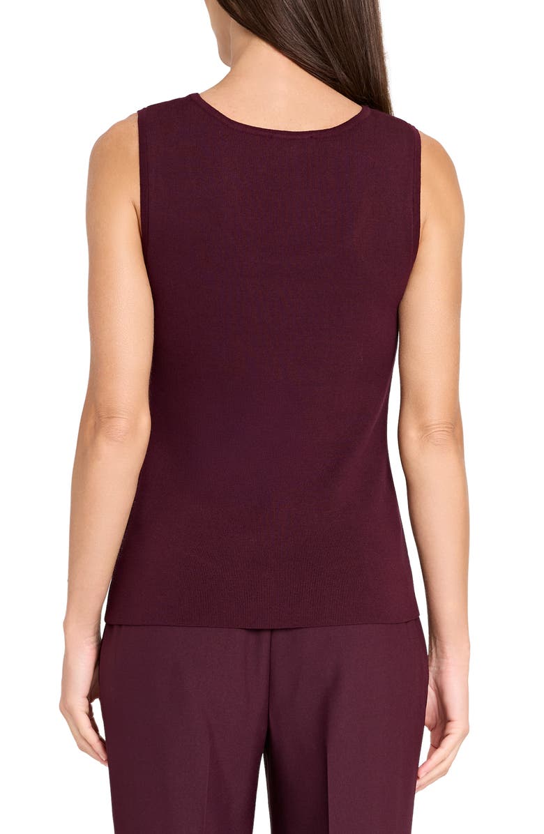 Tahari ASL U-Neck Sweater Tank, Alternate, color, 