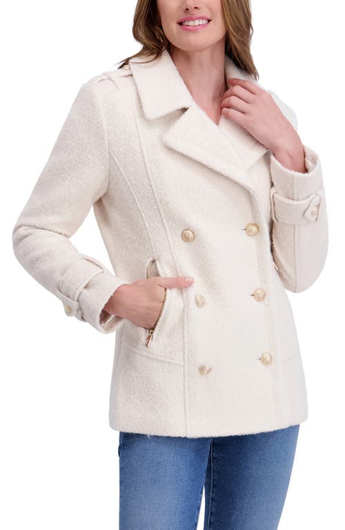 Kensie Women's Bouclé Wool-blend Peacoat In White
