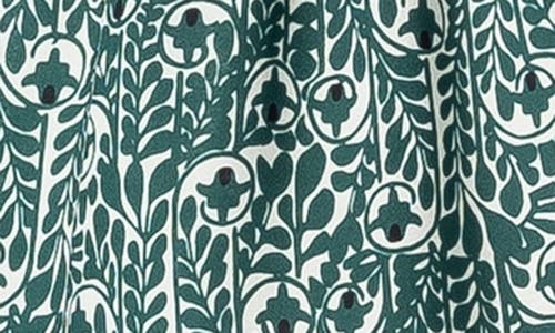 Max Studio Smocked Flutter Sleeve Maxi Dress In Green