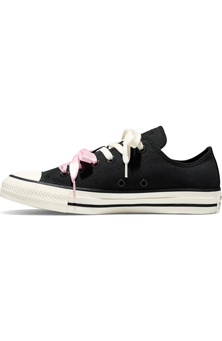 Converse Gender Inclusive Chuck Taylor All Star Peached Low Top Sneaker, Alternate, color, Black/ White/ Decade Pink
