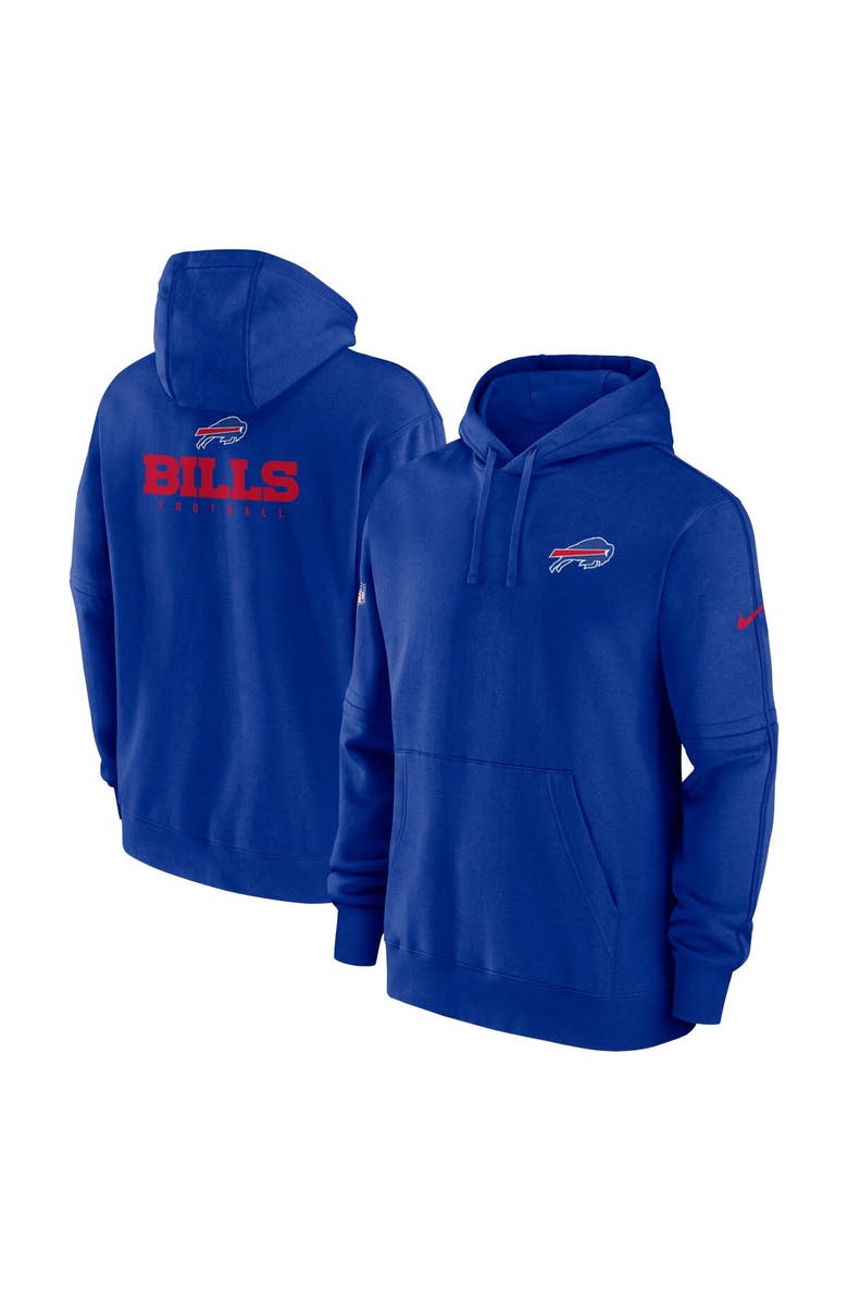Nike Men's Nike Royal Buffalo Bills Sideline Club Fleece Pullover Hoodie, Main, color, 