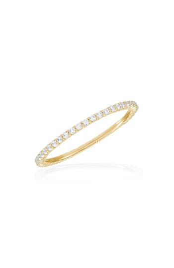 Frankie & Zoe Diamond Band Ring In Gold