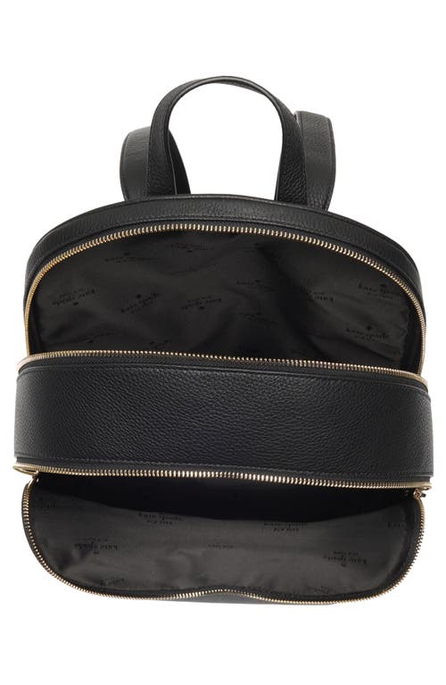 Kate Spade New York Lena Pebbled Leather Dome Backpack In Black