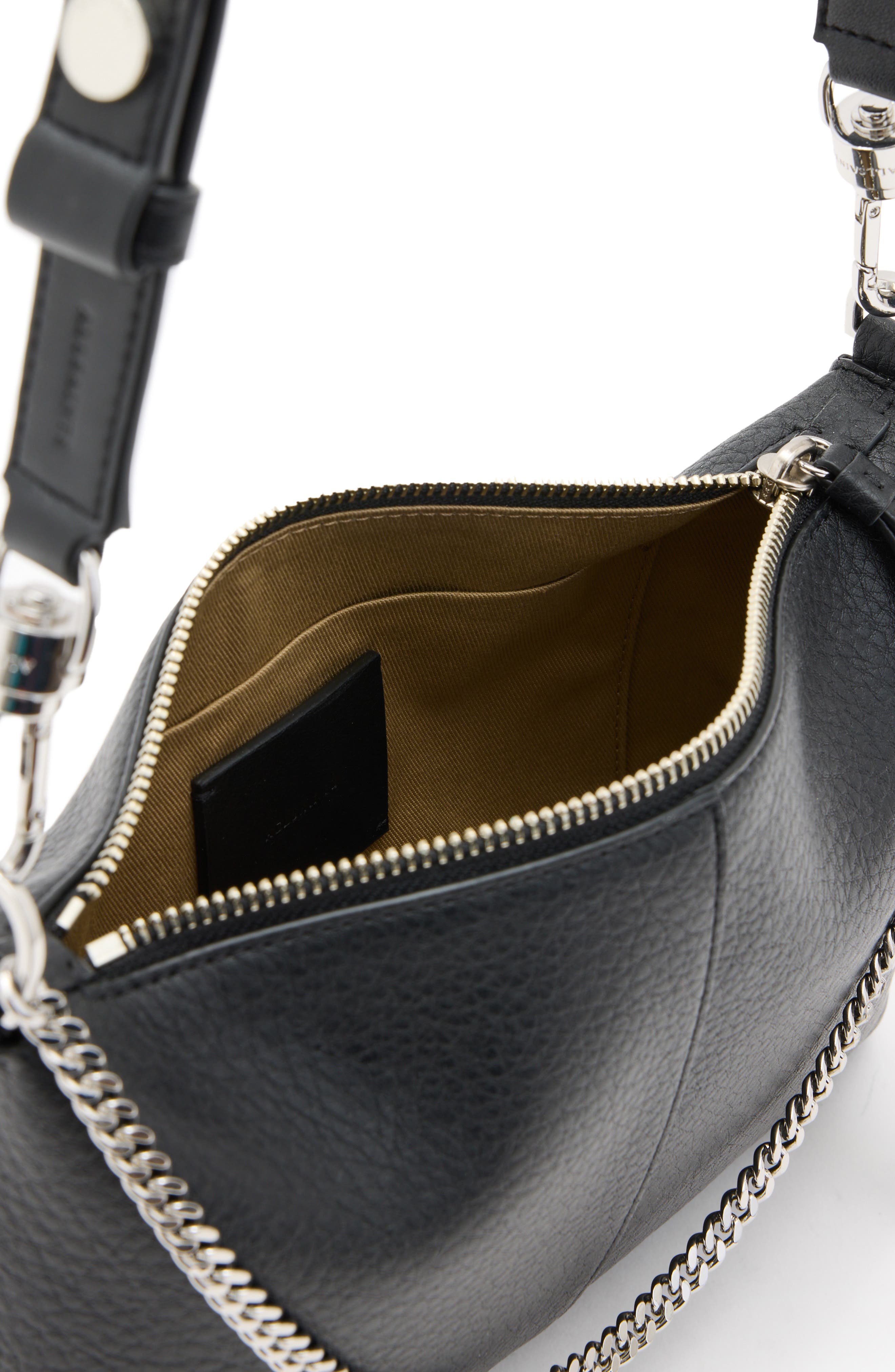 AllSaints Eve Leather Crossbody Bag, Alternate, color, 