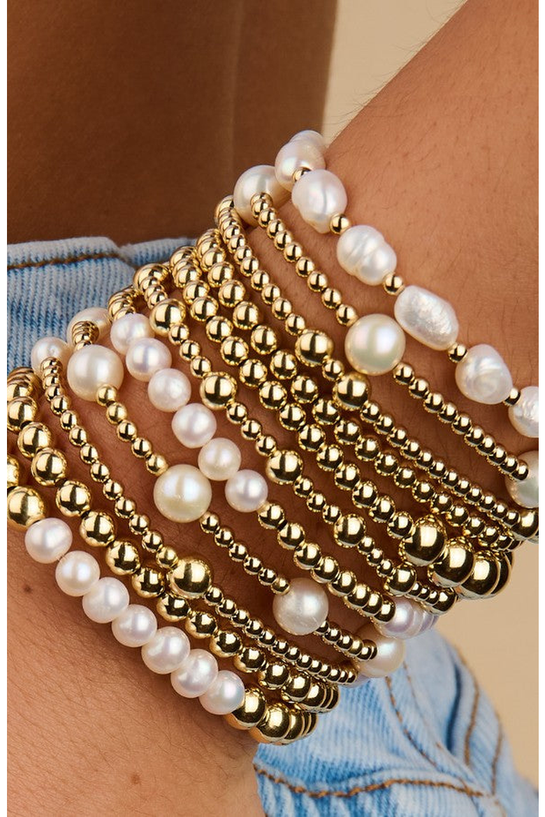 Avery Pearl Bead Bracelet, Alternate, color, White