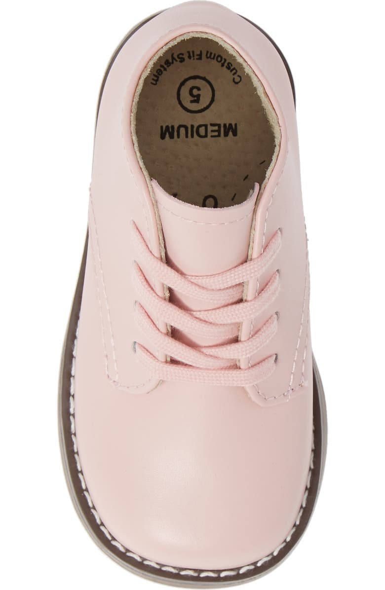 Footmates Tina Lace-Up Bootie, Alternate, color, Pink